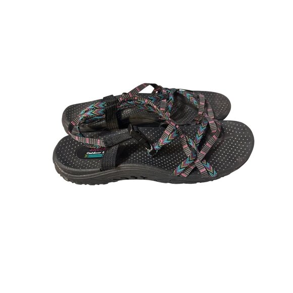 Skechers Womens Outdoor Sandals Size 9 Multi-Color Strappy With Buckle - Picture 3 of 5